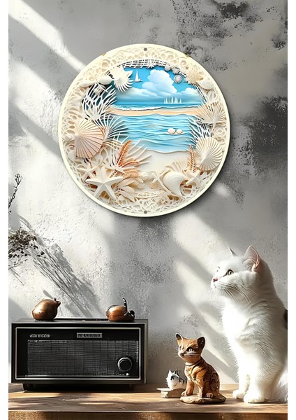 Deniz Manzaralı Uv Baskı Mdf Duvar Süsü – 33X33 cm & 20X20 cm DT159 fırsatları