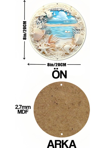 Deniz Manzaralı Uv Baskı Mdf Duvar Süsü – 33X33 cm & 20X20 cm DT159 indirimleri