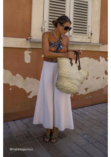 Beyaz Serena Kloş Etek