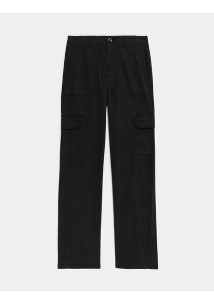 Liyosel Kargo Orta Bel Straight Fit Pantolon