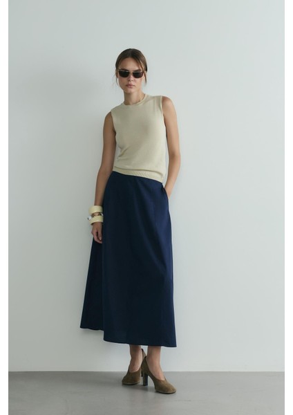 Lacivert Lade Balon Etek indirimleri