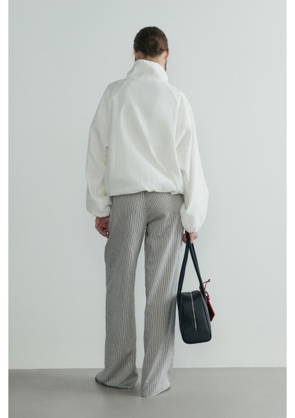 Siyah Marlin Çizgili Pantolon modelleri