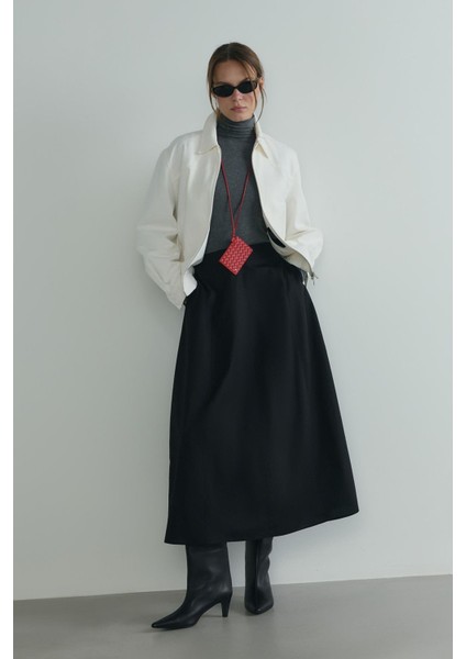 Siyah Lade Balon Etek modelleri