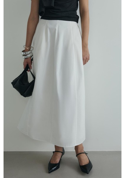 Beyaz Lade Balon Etek modelleri