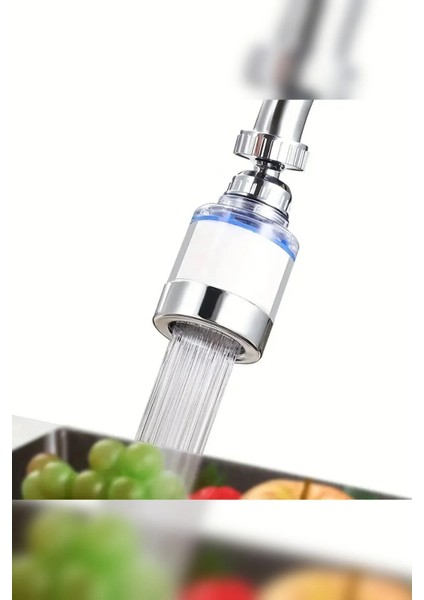 Kireç Önleyici Musluk Başlığı 360 Derece Döner Filtreli ve Su Tasarufflu