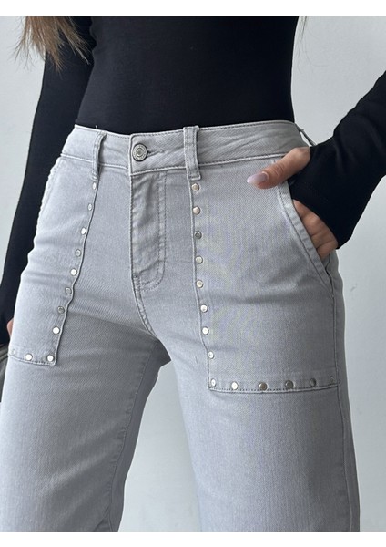 Kadın Taş Desenli Wide Leg Kadın Pantolon modelleri