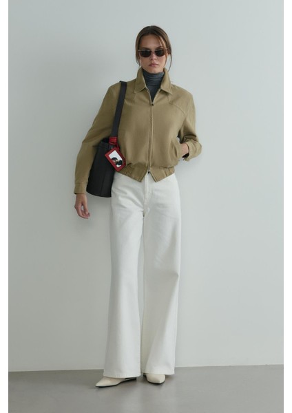 Haki Alden Yıkamalı Ceket indirimleri