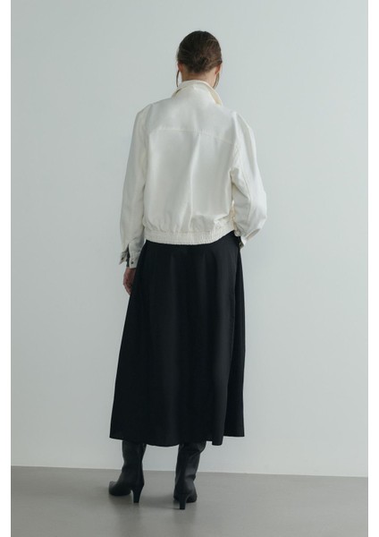 Beyaz Alden Yıkamalı Ceket indirimleri