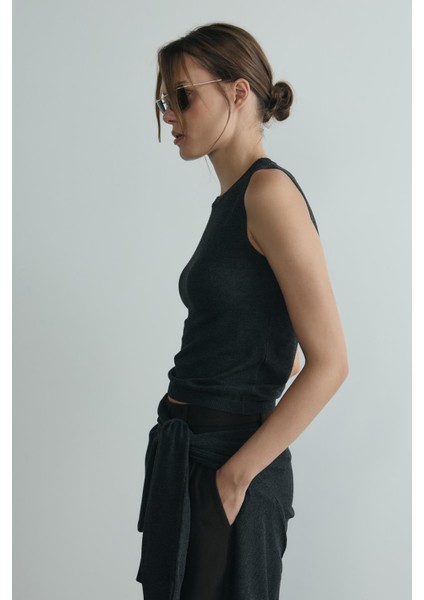 Antrasit Lea Triko Bluz modelleri