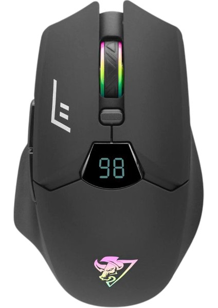 G400 Bluetooth Oyuncu Mouse Type-C Port Şarjlı + LED Ekran Rgb 1600DPI Sessiz Siyah fırsatları