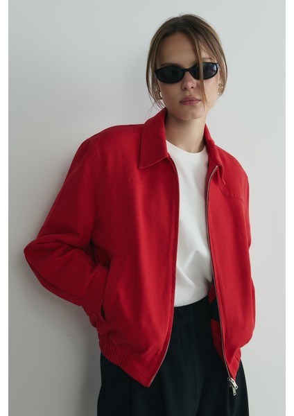 Kırmızı Alden Yıkamalı Ceket indirimleri
