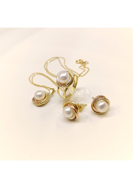 Olimpiyat İnci Taşlı Set Takım 14 Ayar Altın HD VİDEOLU 14776 fiyatları