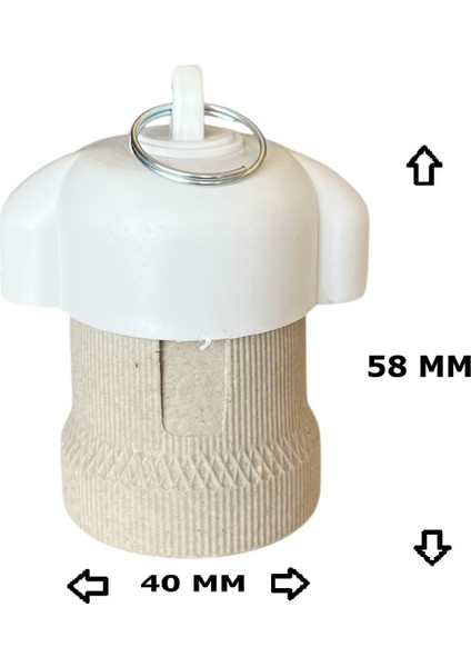 Porselen Bahçe Duyu E27 Su Geçirmez Dış Mekan Vidalı Yağmur Duyu (250V-4A) 10 Adet indirimleri