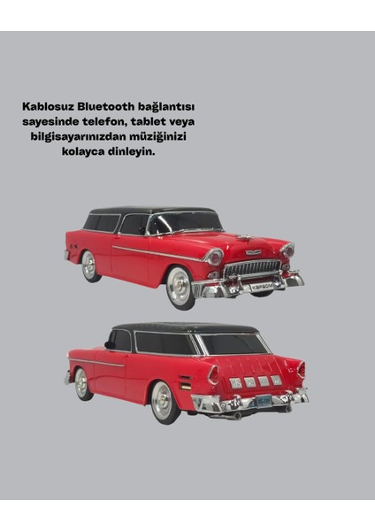 Vintage Tasarımlı LED Işıklı Bluetooth Hoparlör 10W fiyatları