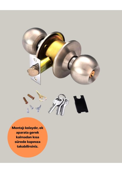 Iç ve Dış Mekan Uyumlu Giriş Tipi Topuzlu Kilit indirimleri