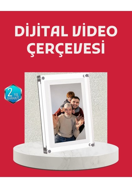 Kompakt Tasarımlı 7 Inç Dijital Fotoğraf Çerçevesi – Modern ve Şık Görünüm