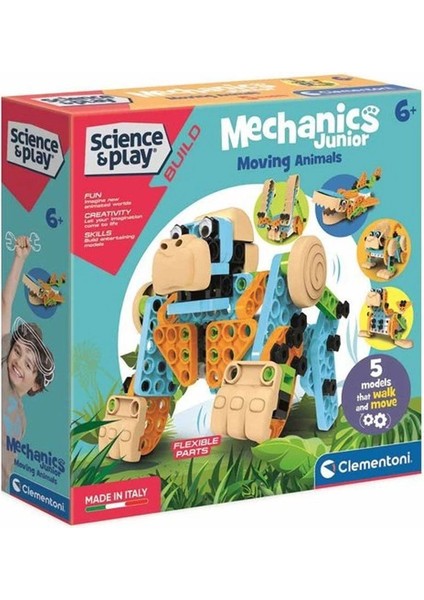 75060TR Mechanics Junior Hareketli Hayvanlar- Mekanik Lab. /bilimveoyun +8 Yaş indirimleri