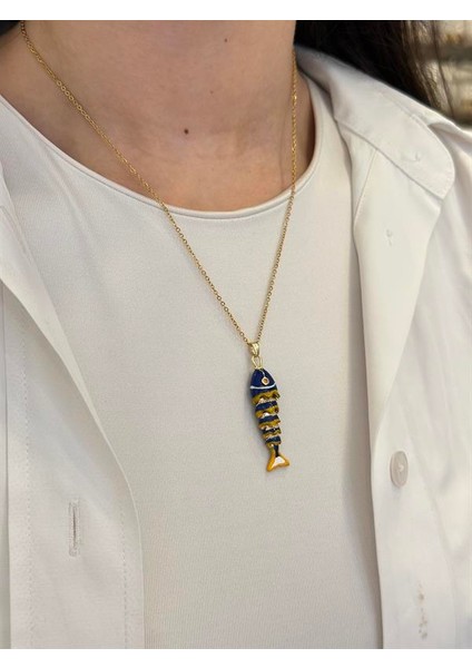 Balık Kolye - Mavi fiyatları