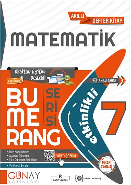 7. Sınıf Bumerang Etkinlikli Konu Özetli Matematik 2025-2026 Güncel Basım