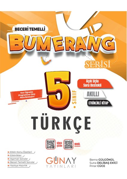 5. Sınıf Bumerang Etkinlikli Konu Özetli Türkçe 2025-2026 Güncel Basım