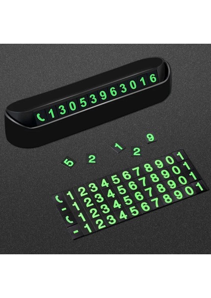 Pratik Fosforlu Telefon Numarası Yamzak Için Araç Içi Oto Numaratör Numaralık (5224)
