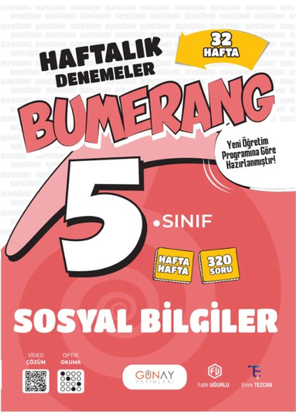 5. Sınıf Bumerang 32 Haftalık Denemeler Sosyal Bilgiler 2025-2026 Güncel Basım