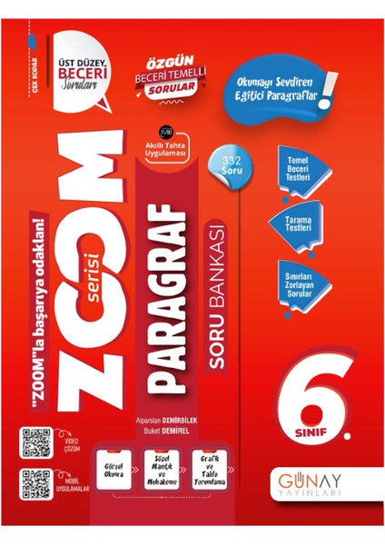 6. Sınıf Zoom Serisi Paragraf Soru Bankası 2025-2026 Güncel Basım