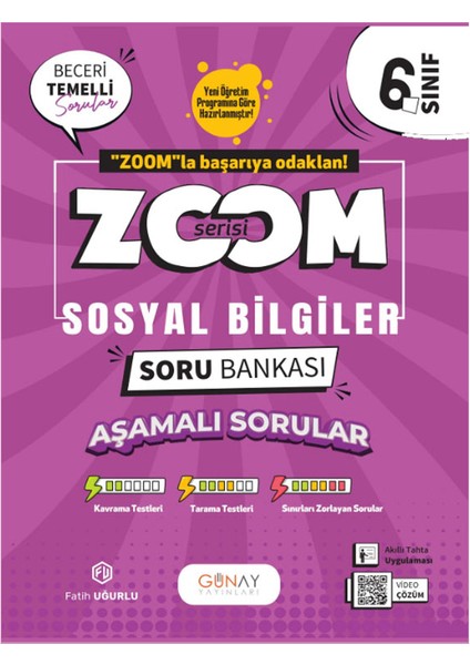 6. Sınıf Zoom Serisi Sosyal Bilgiler Soru Bankası 2025-2026 Güncel Basım