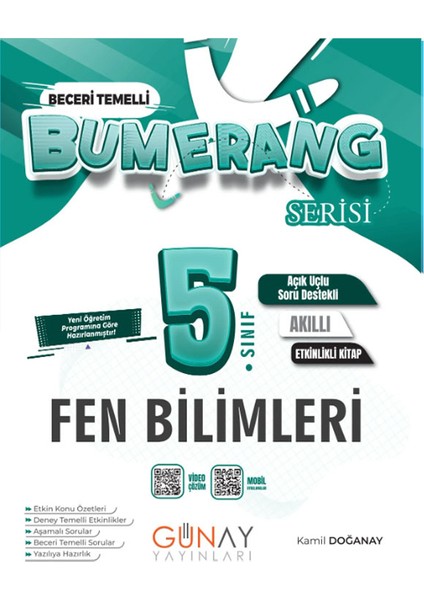 5. Sınıf Bumerang Etkinlikli Konu Özetli Fen Bilimleri 2025-2026 Güncel Basım
