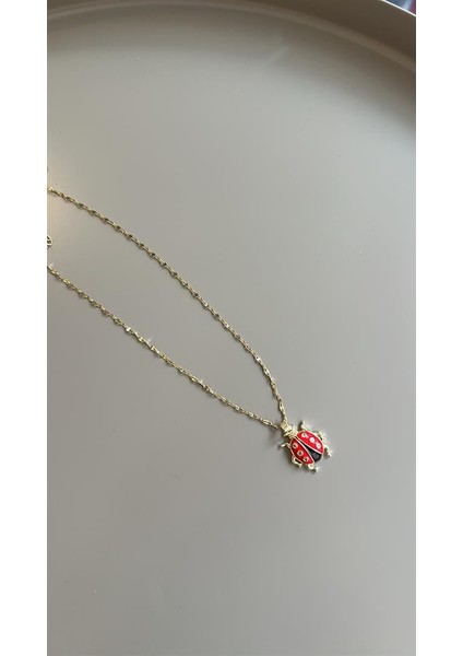 Uğur Böceği Kolye - Kırmızı fiyatları