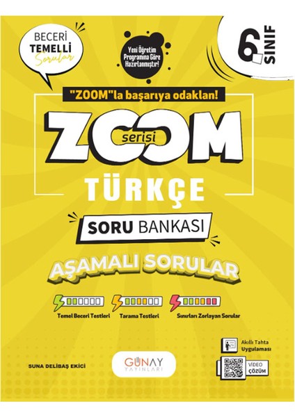 6. Sınıf Zoom Serisi Türkçe Soru Bankası 2025-2026 Güncel Basım