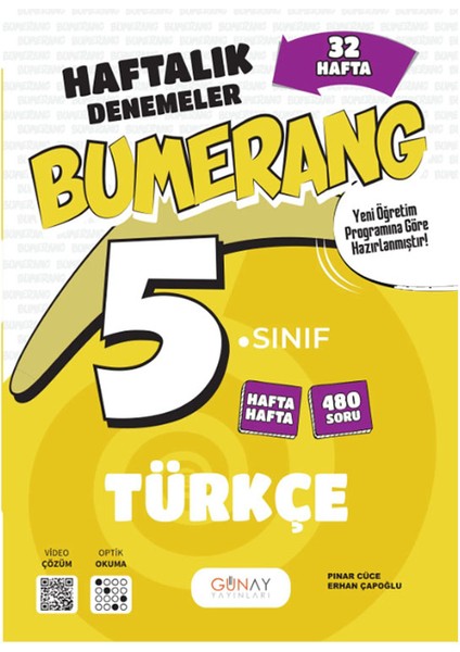 5. Sınıf Bumerang 32 Haftalık Denemeler Türkçe 2025-2026 Güncel Basım