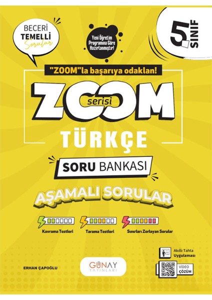 5. Sınıf Zoom Serisi Türkçe Soru Bankası 2025-2026 Güncel Basım
