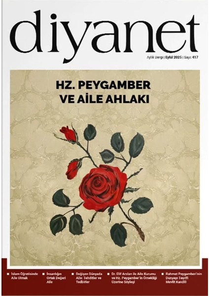 Diyanet Aylık Dergi 417.SAYI Eylül 2025