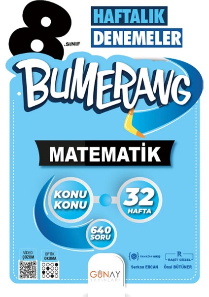 8. Sınıf Bumerang 32 Haftalık Denemeler Matematik 2025-2026 Güncel Basım