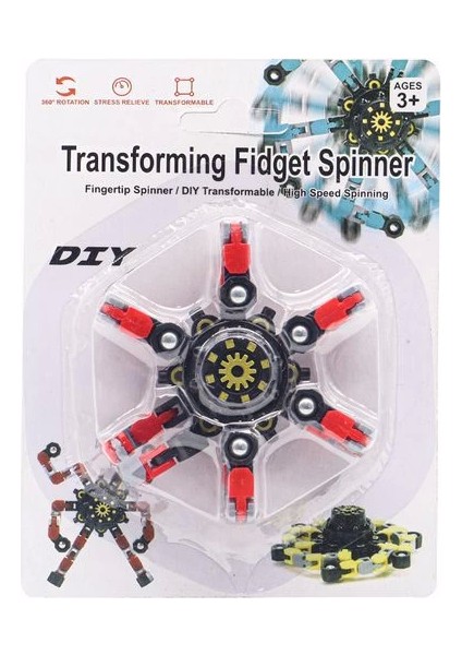 Robota Dönüşen Kırmızı Stres Çarkı