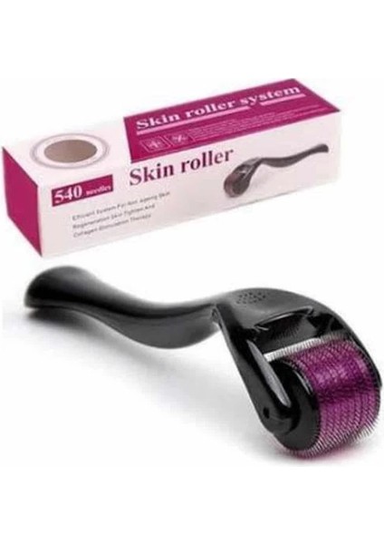 Saç Çıkarma Tarağı Dermaroller 540 Iğneli Roller 1 mm Iğne Cilt Yüz Yenileme Bakım Seti