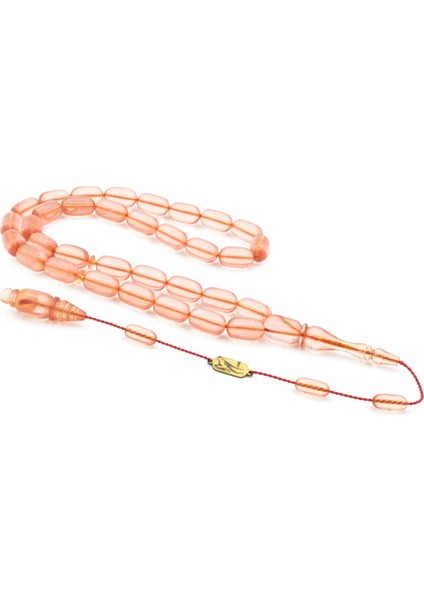 Mehmet Emin Ceylan Imzalı Pembe Çubuk Katalin Tesbih