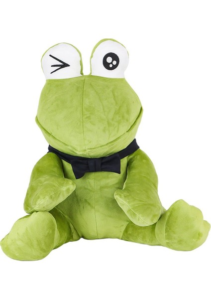 1430 Peluş Papyonlu Oturan Yeşil Kurbağa -My Friend Toys
