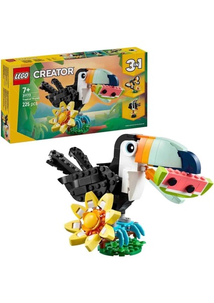 31173 LEGO Creator 3in1 - Vahşi Hayvanlar:tropikal Tukan Kuşu 225 Parça +7 Yaş indirimleri