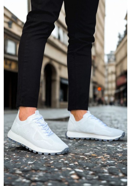 Erkek Triko Spor Ayakkabı Beyaz MN2409 fiyatları