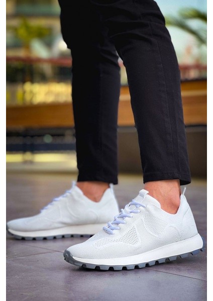 Erkek Triko Spor Ayakkabı Beyaz MN2409 fırsatları