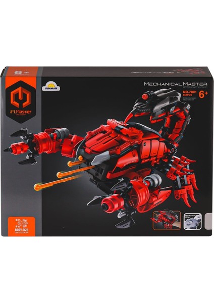 7801 Imm Master Blokları Akrep El Silahı Kırmızı 664 Parça