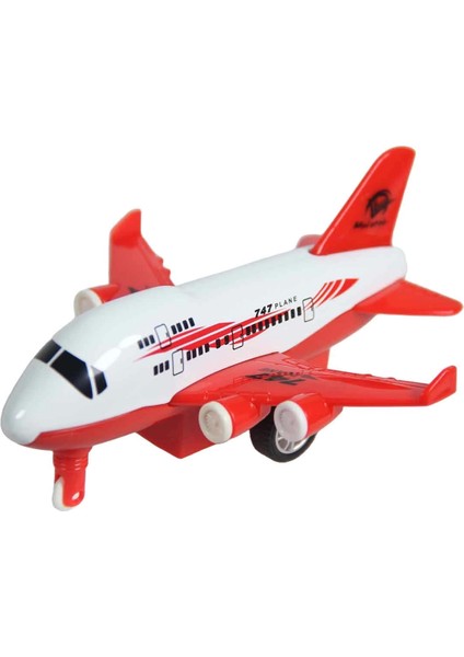 Metal Çekbırak Mini Yolcu Uçağı - CTOY-9805.9806 - 1 Adet Stokta Olan Gönderilir
