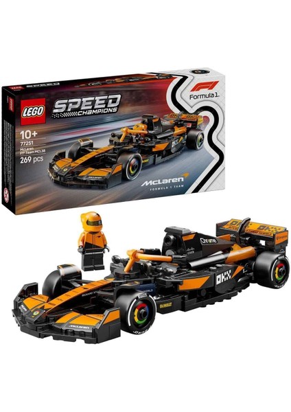 77251 LEGO Speed Champ.mclaren F1 Team MCL38 Yarış Arabası 269 Parça +10 Yaş