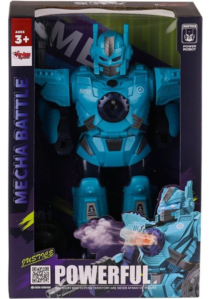 DF-6052 Işıklı ve Müzikli Buhar Atan Robot -Vardem Oyuncak