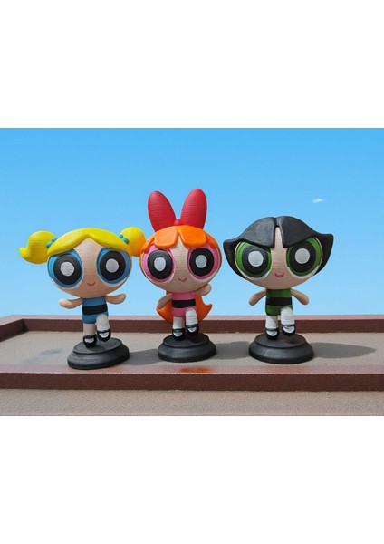 Powerpuff Girls Üçlü Set Dekor Figür Oyuncak fırsatları