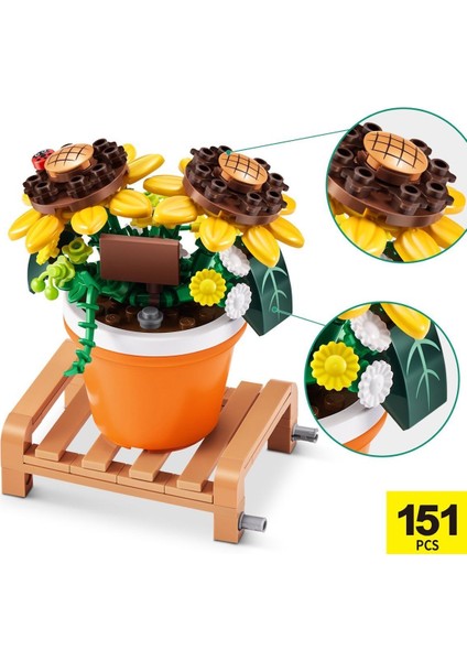 MNB08000 Max Saksı Bitkileri Sürprizi 151 Parça modelleri