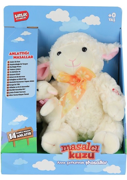 M-1117526-12 Türkçe Yavrulu Masal Anlatan Kuzu -Birliktoys