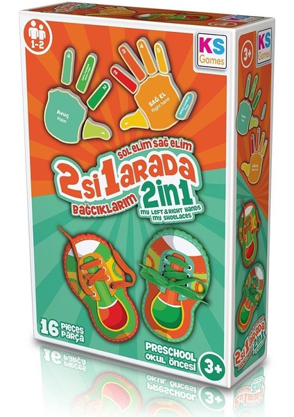 BE233 Ks, Sol Elim Sağ Elim 2si1 Arada Bağcıklarım / +3 Yaş